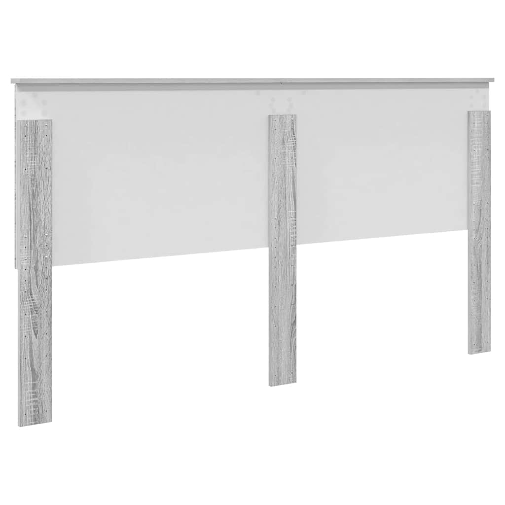 Testiera con testiera Grigio Sonoma 200 cm Legno multistrato