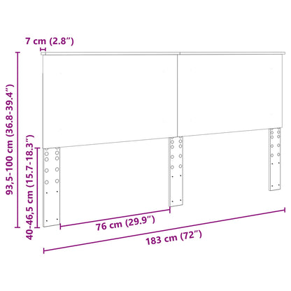 Testiera Rovere Artigianale 100 cm Legno ingegnerizzato