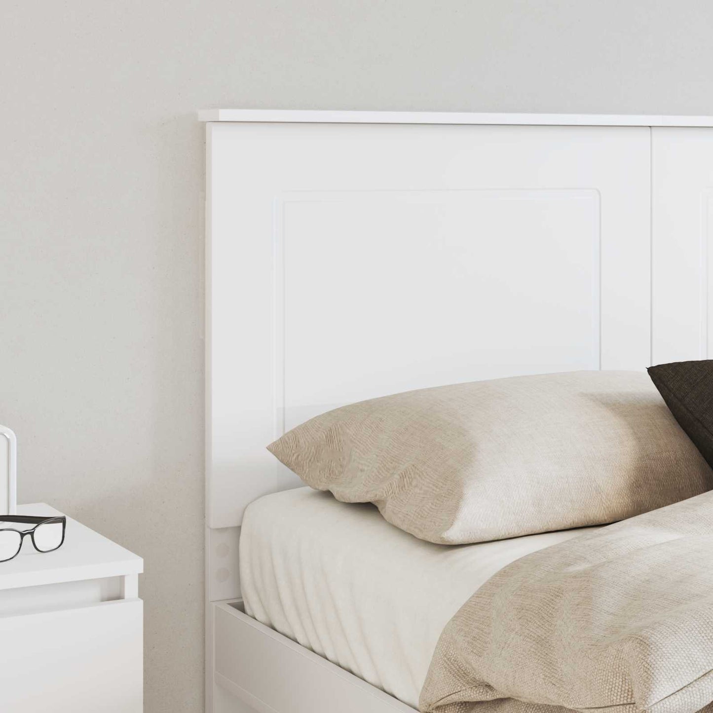 Testiera Bianco 100 cm Legno ingegnerizzato