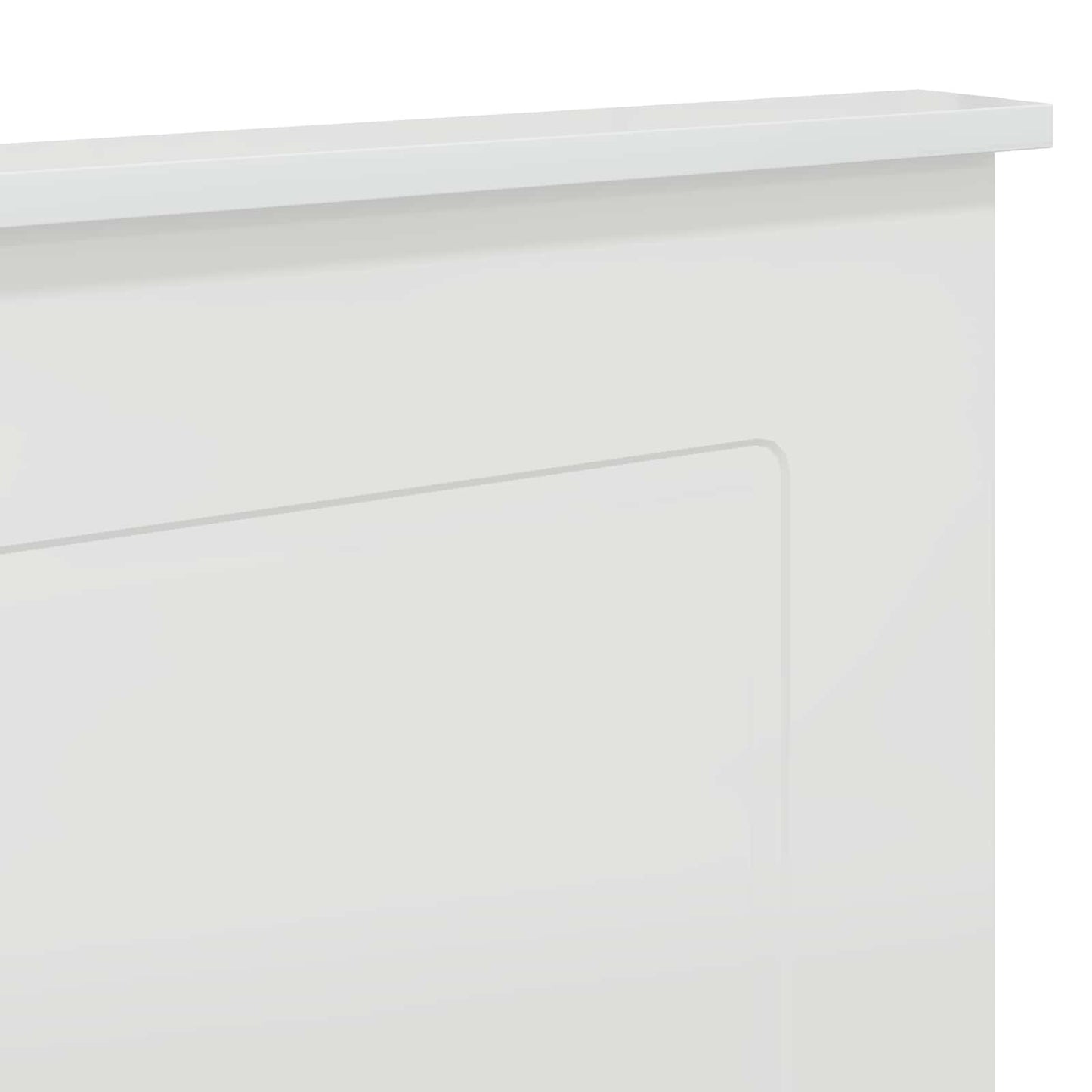 Testiera Bianco Lucido 100 cm Legno ingegnerizzato