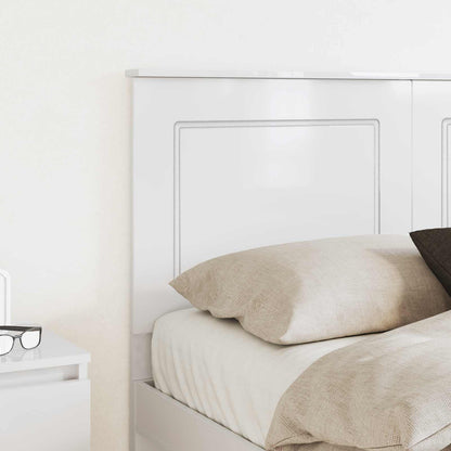 Testiera Bianco Lucido 100 cm Legno ingegnerizzato