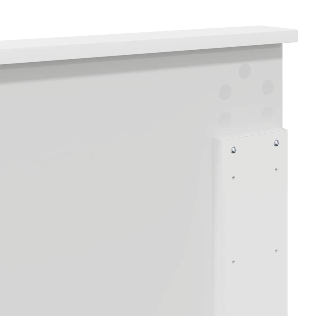 Testiera con testiera Bianco 150 cm Legno multistrato