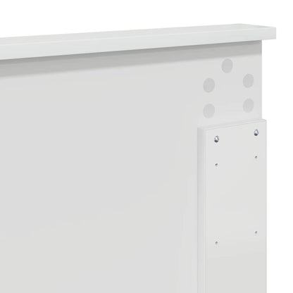 Testiera con testiera Bianco Lucido 150 cm Legno multistrato