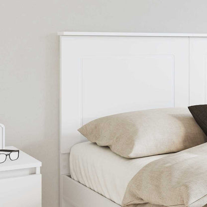 Testiera con testiera Bianco 140 cm Legno multistrato