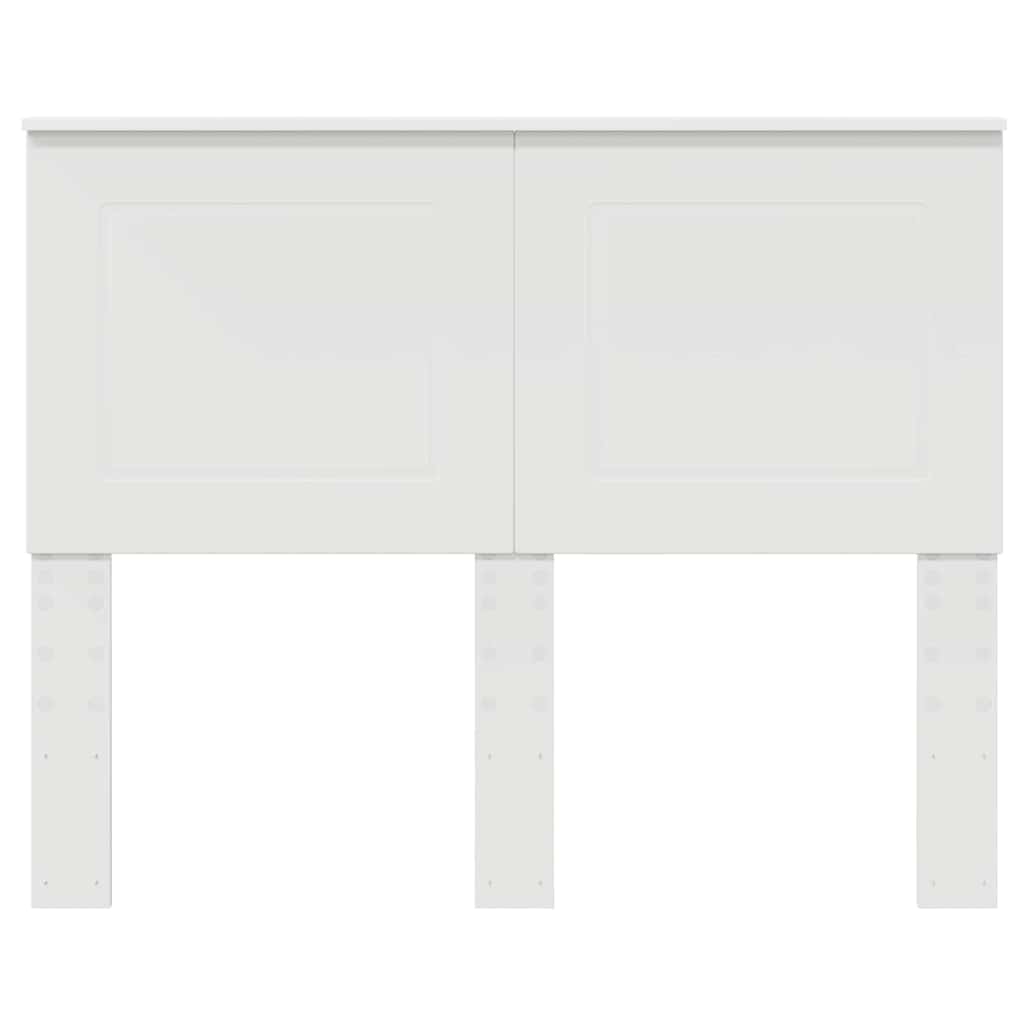 Testiera con testiera Bianco 135 cm Legno multistrato