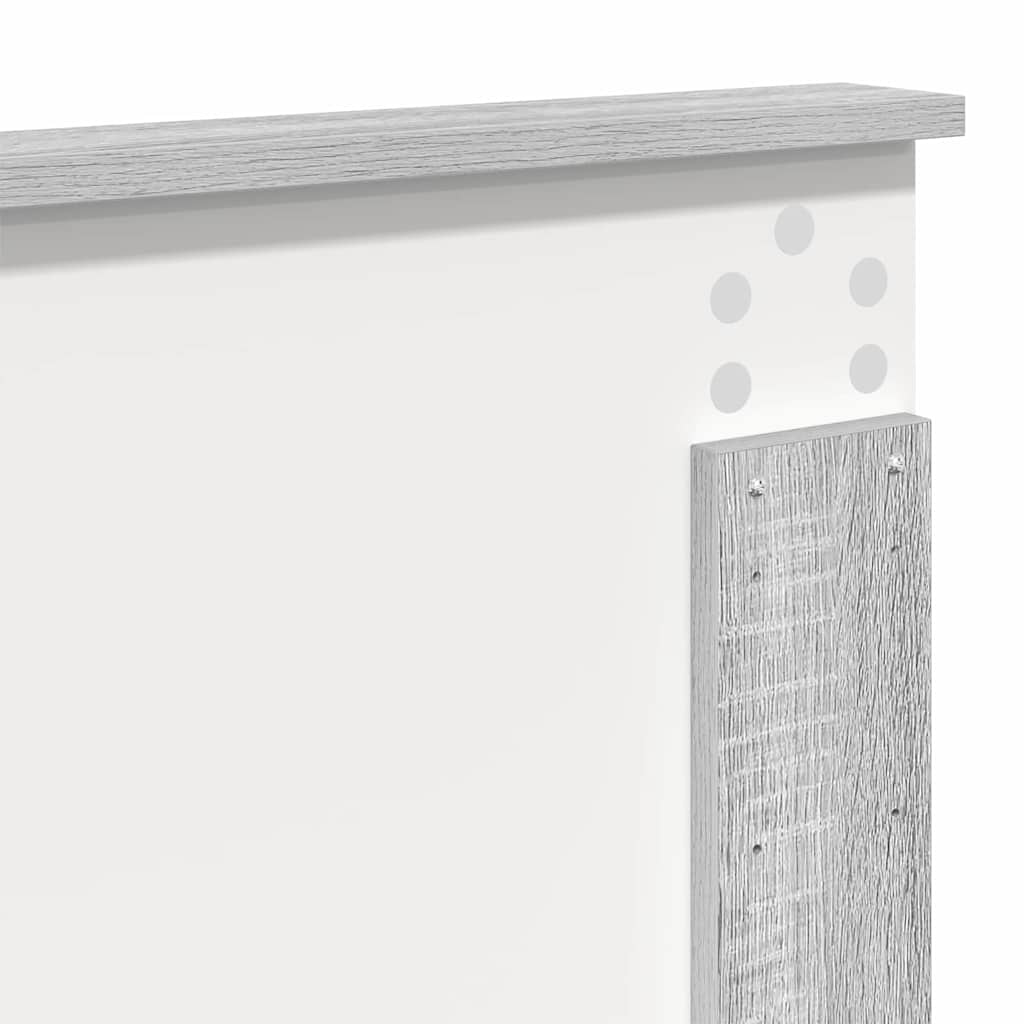 Testiera con testiera Grigio Sonoma 135 cm Legno multistrato