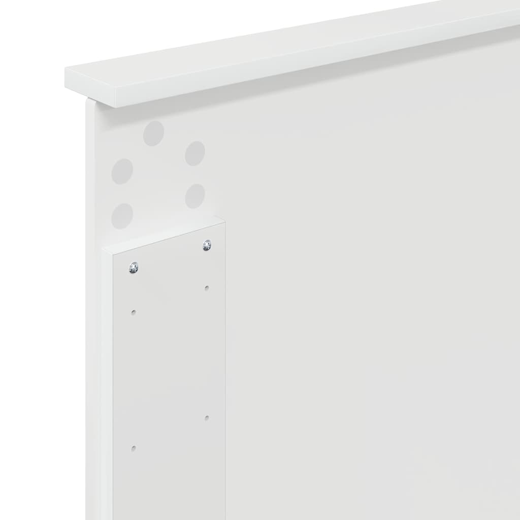 Testiera con testiera Bianco Lucido 100 cm Legno multistrato