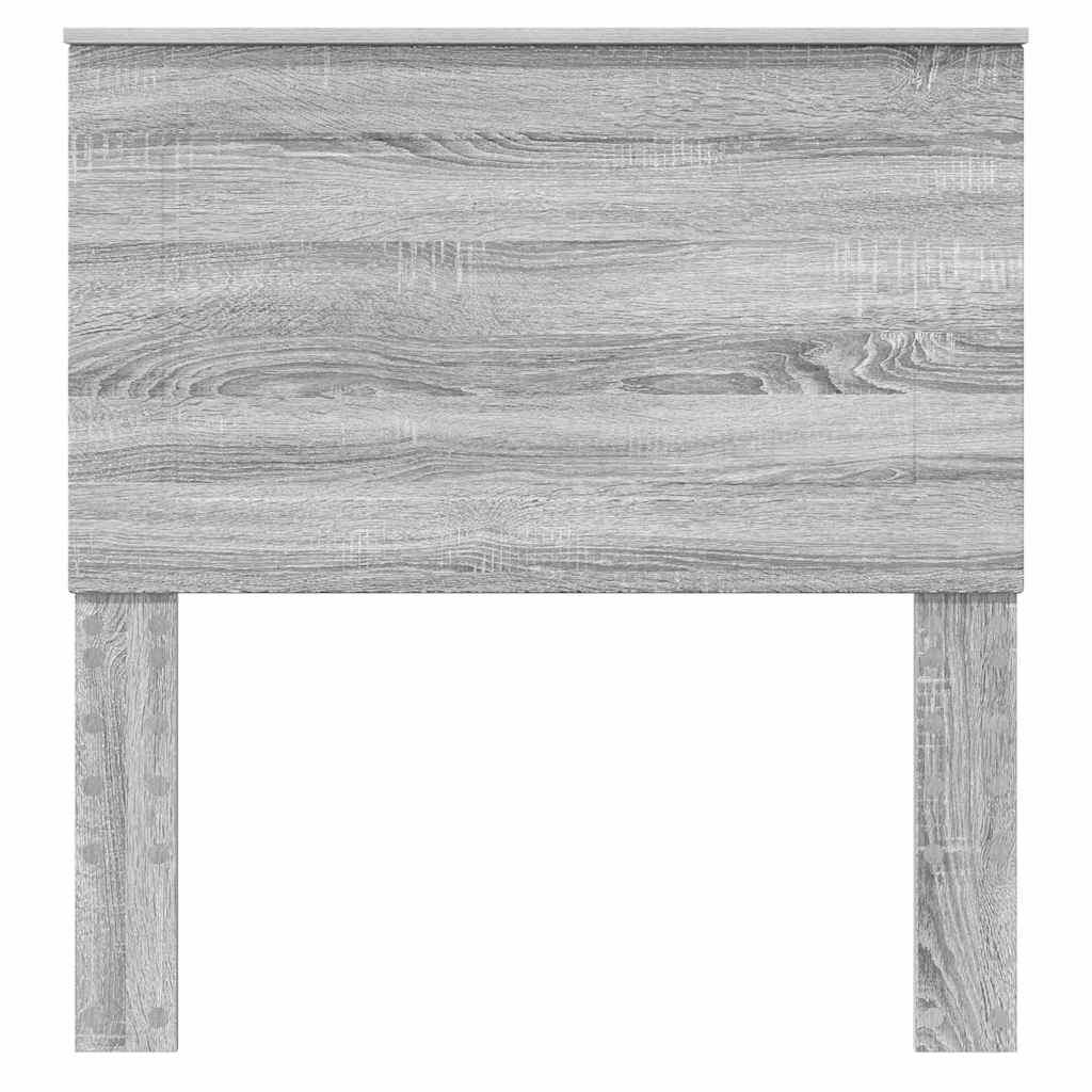 Testiera con testiera Grigio Sonoma 80 cm Legno multistrato