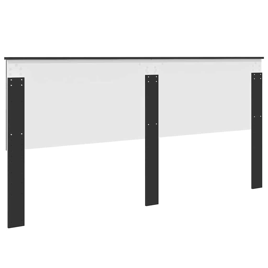 Testiera con testiera Rovere Nero 200 cm Legno multistrato