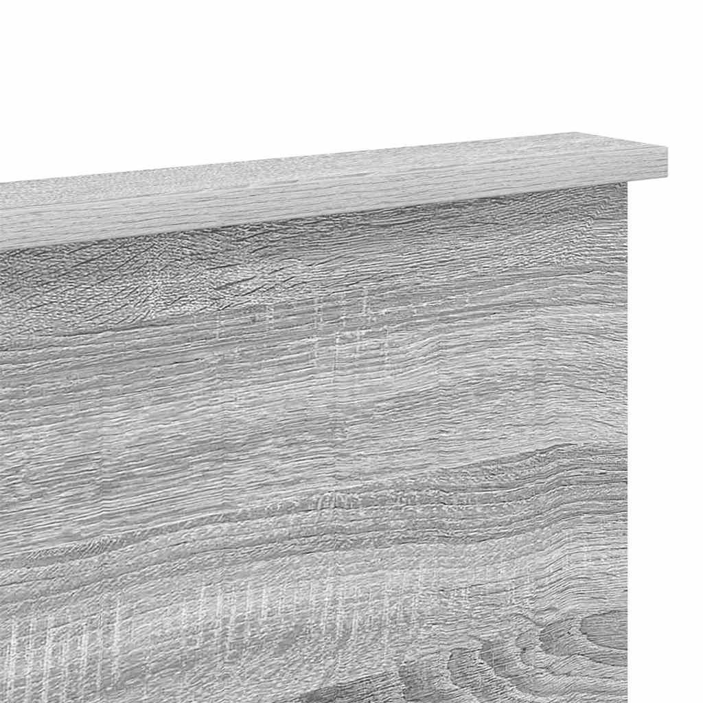 Testiera con testiera Grigio Sonoma 180 cm Legno multistrato