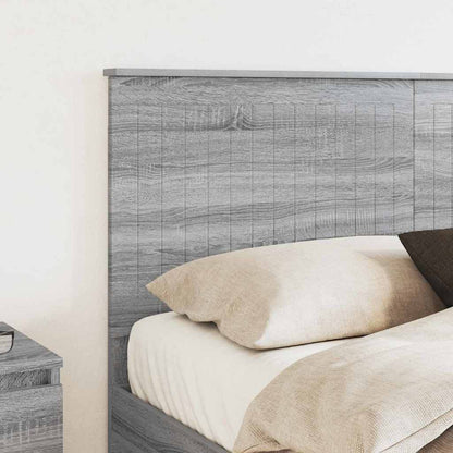 Testiera con testiera Grigio Sonoma 150 cm Legno multistrato