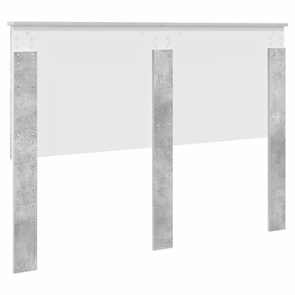 Testiera con testiera Grigio cemento 140 cm Legno multistrato