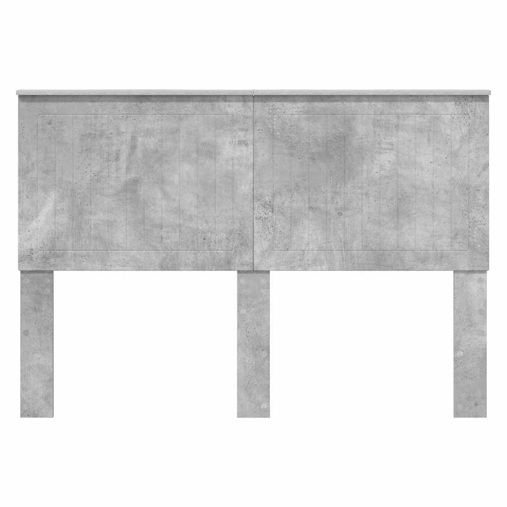 Testiera con testiera Grigio cemento 140 cm Legno multistrato