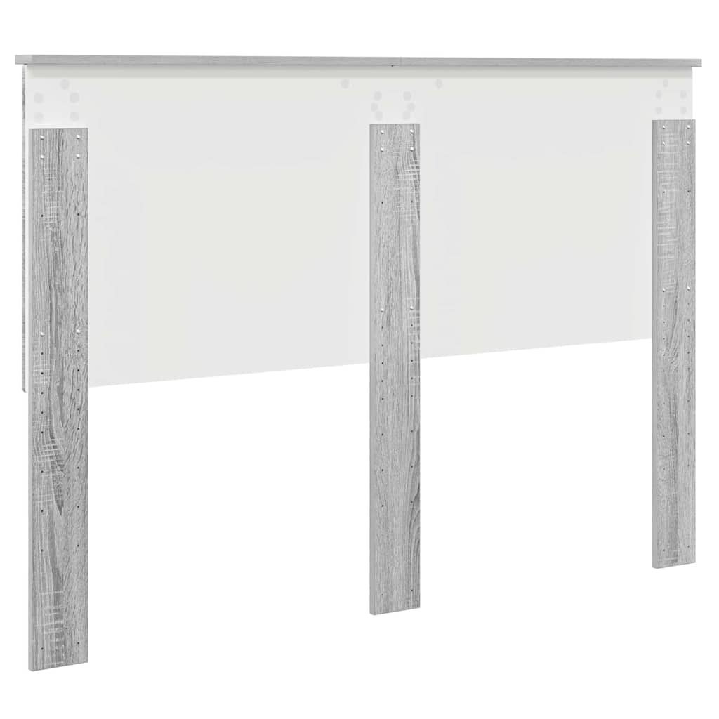 Testiera con testiera Grigio Sonoma 140 cm Legno multistrato