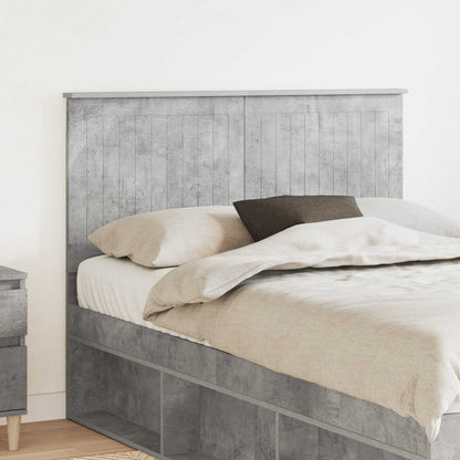 Testiera con testiera Grigio cemento 135 cm Legno multistrato | homemem39