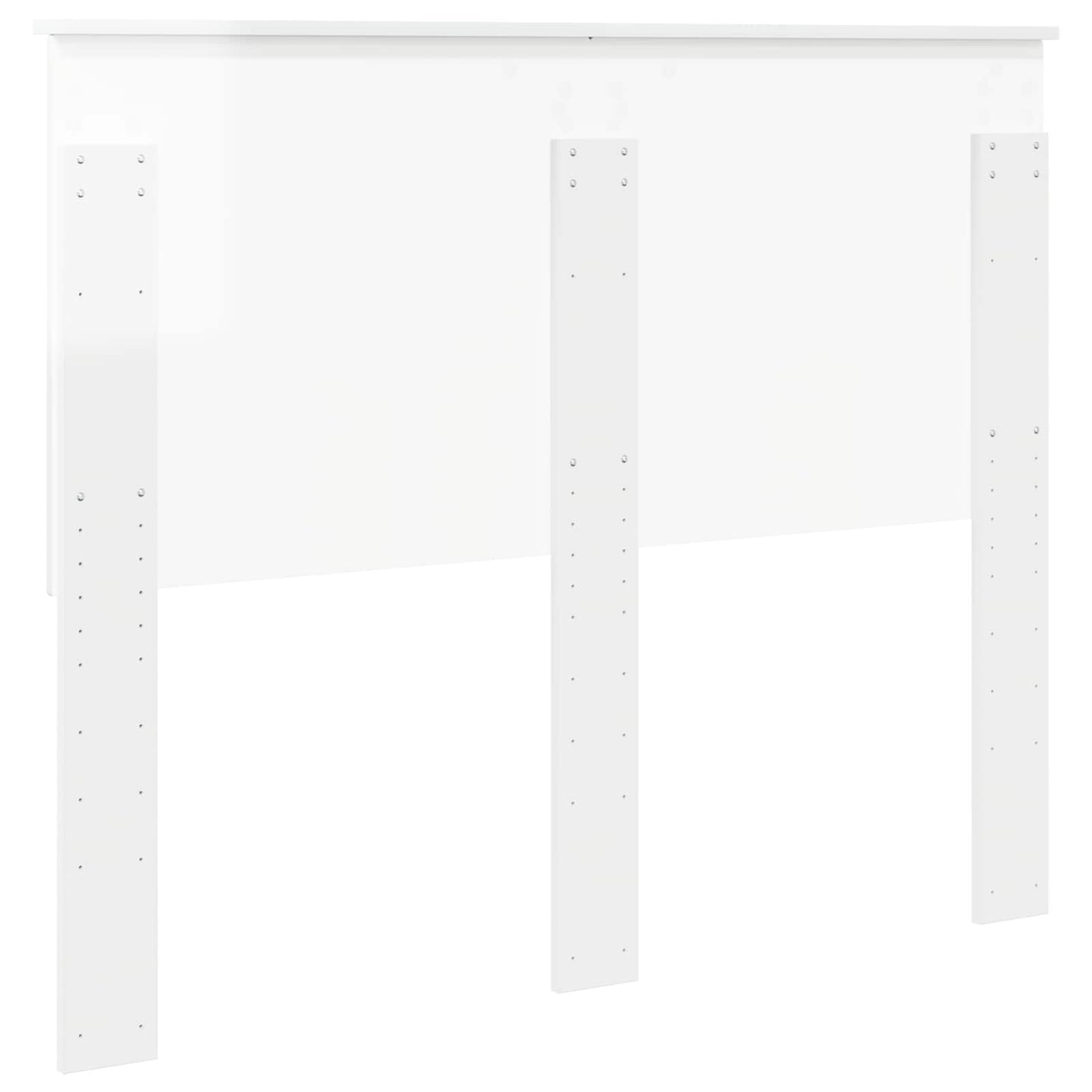 Testiera con testiera Bianco Lucido 135 cm Legno multistrato