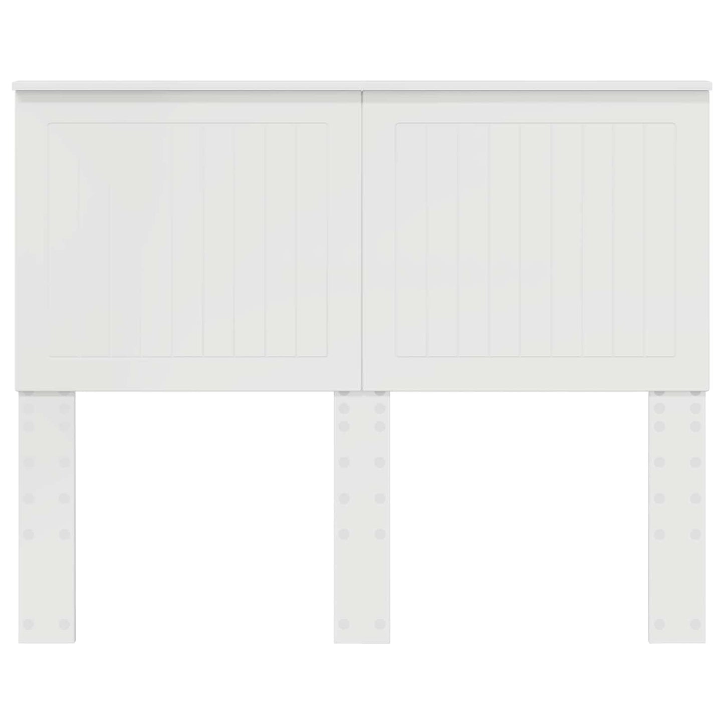 Testiera con testiera Bianco Lucido 135 cm Legno multistrato