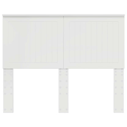 Testiera con testiera Bianco Lucido 135 cm Legno multistrato