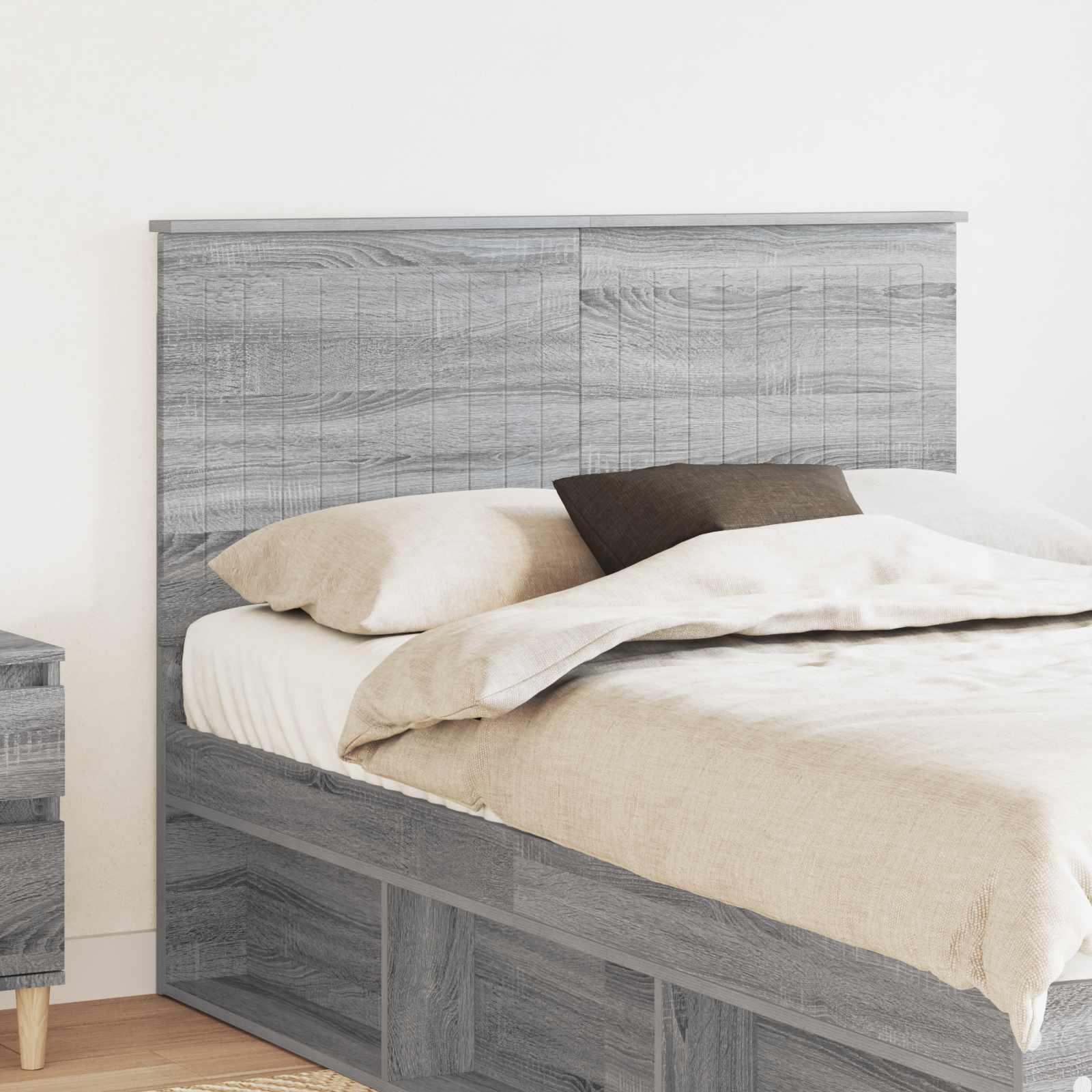 Testiera con testiera Grigio Sonoma 135 cm Legno multistrato | homemem39