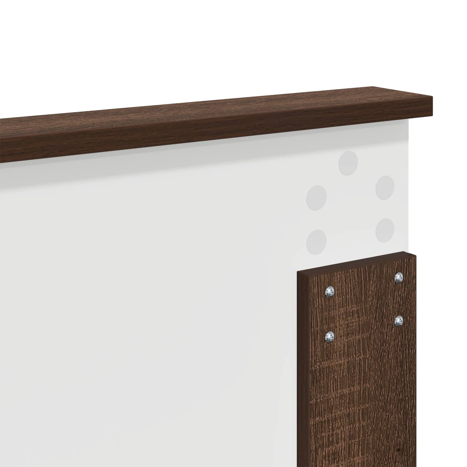 Testiera con testiera Rovere Marrone 135 cm Legno multistrato | homemem39