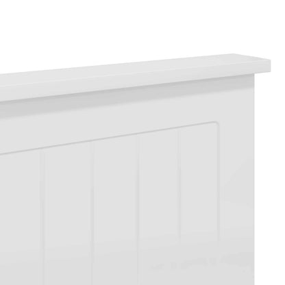 Testiera con testiera Bianco 120 cm Legno multistrato