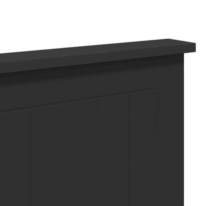Testiera con testiera Rovere Nero 120 cm Legno multistrato | homemem39