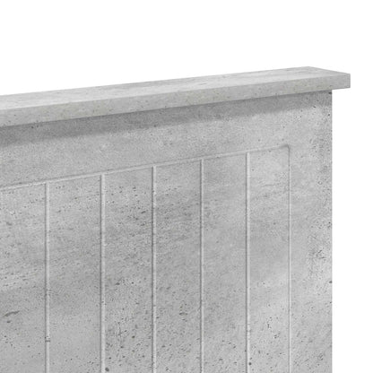 Testiera con testiera Grigio cemento 120 cm Legno multistrato