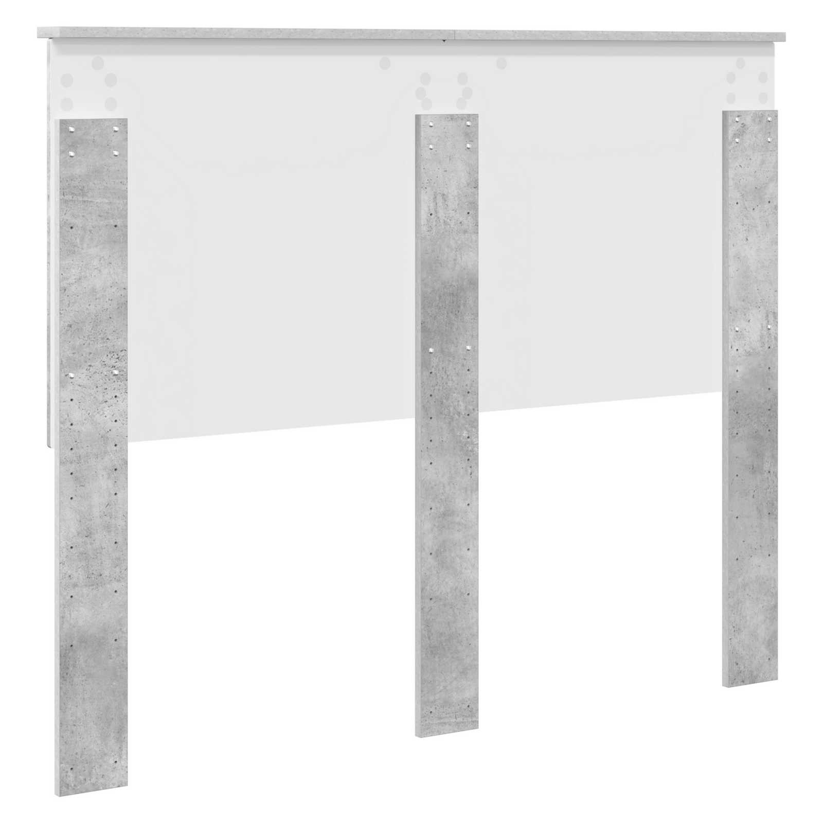 Testiera con testiera Grigio cemento 120 cm Legno multistrato | homemem39