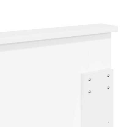 Testiera con testiera Bianco Lucido 120 cm Legno multistrato