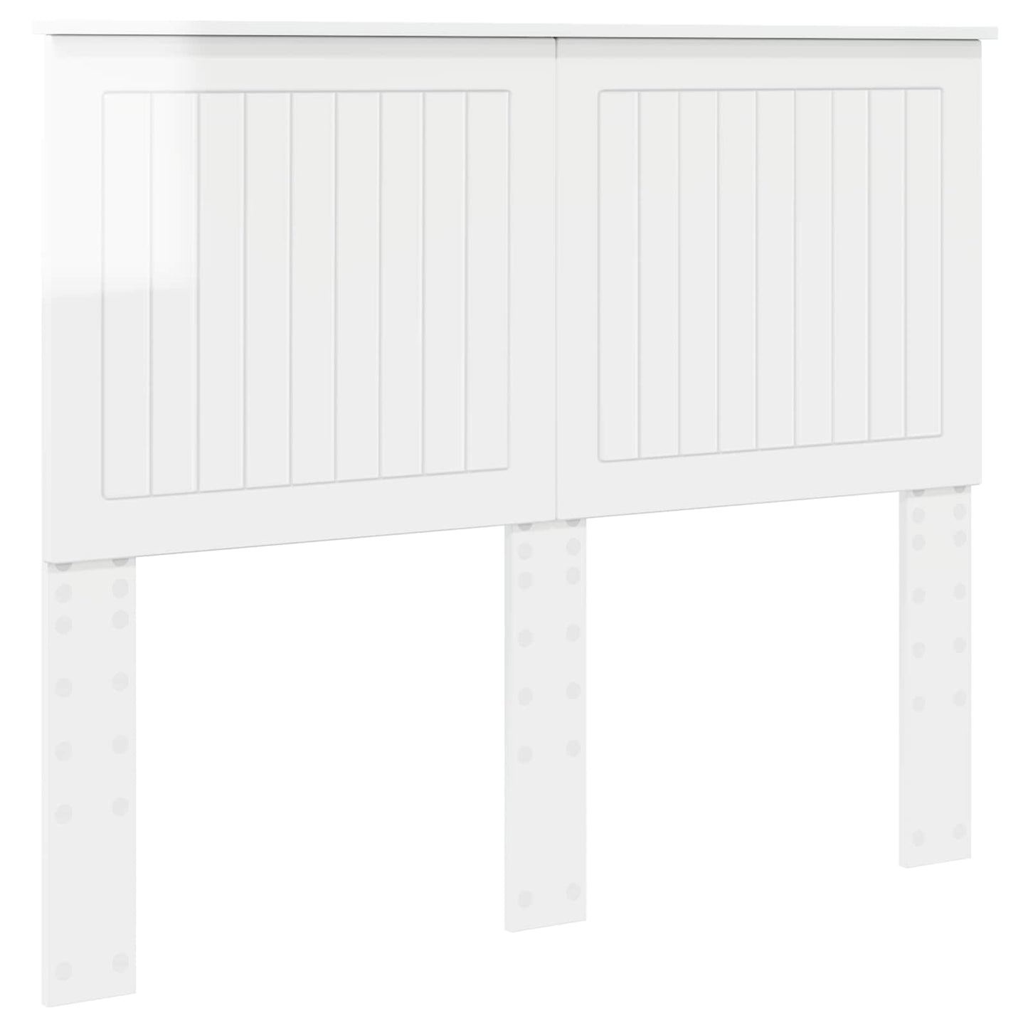 Testiera con testiera Bianco Lucido 120 cm Legno multistrato