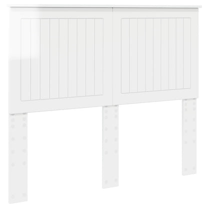 Testiera con testiera Bianco Lucido 120 cm Legno multistrato