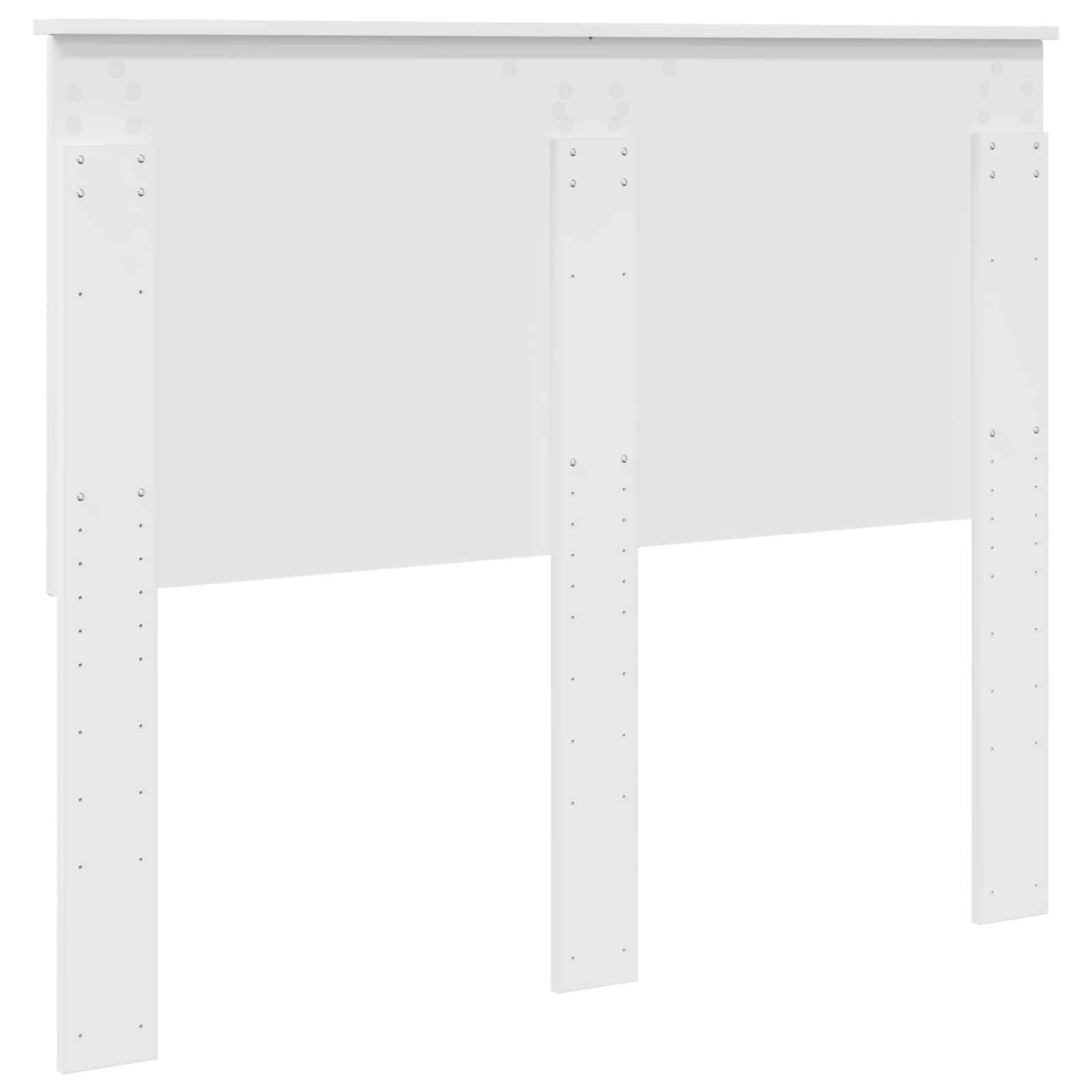 Testiera con testiera Bianco Lucido 120 cm Legno multistrato | homemem39