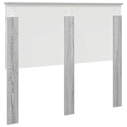 Testiera con testiera Grigio Sonoma 120 cm Legno multistrato