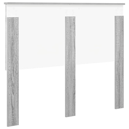 Testiera con testiera Grigio Sonoma 120 cm Legno multistrato