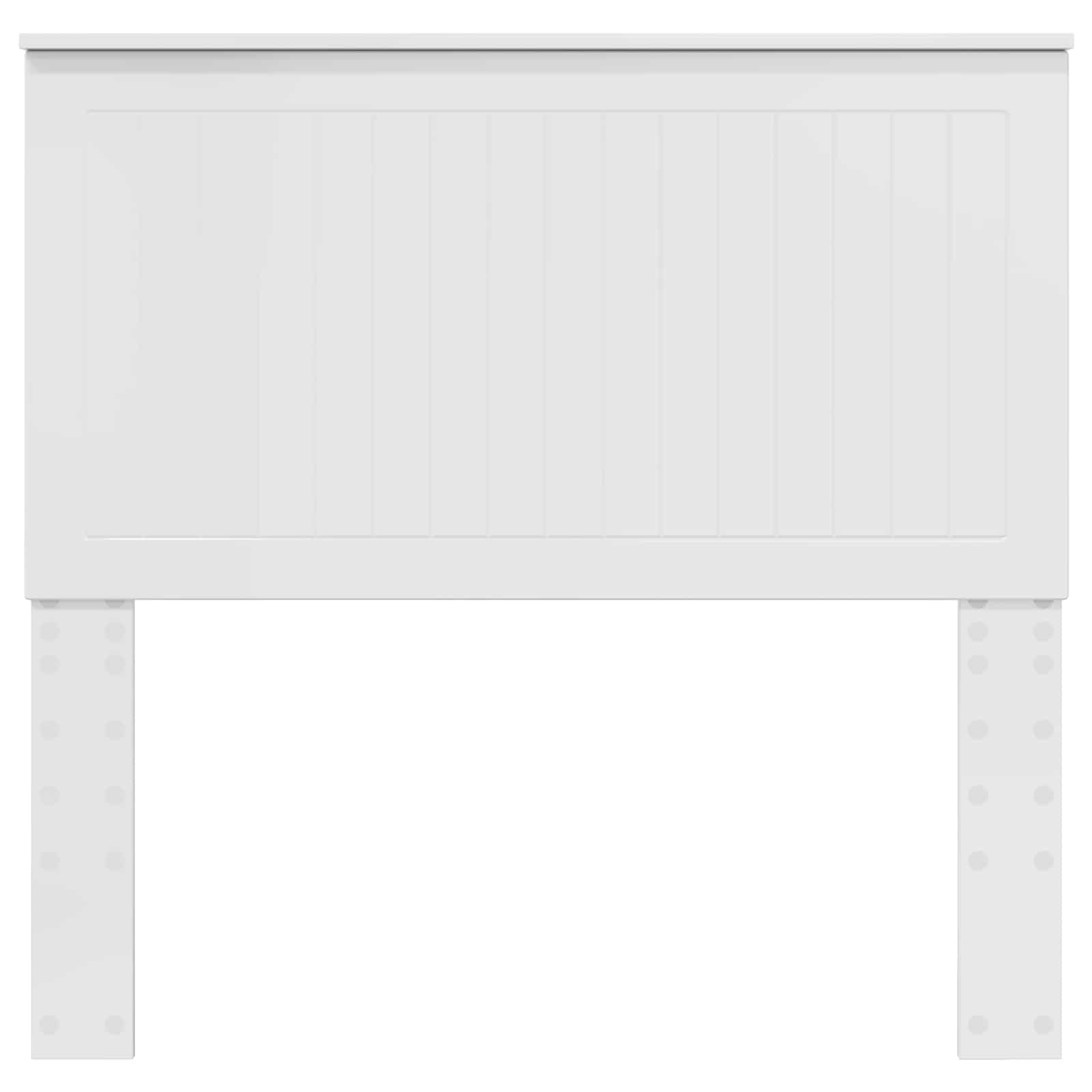 Testiera con testiera Bianco Lucido 100 cm Legno multistrato | homemem39