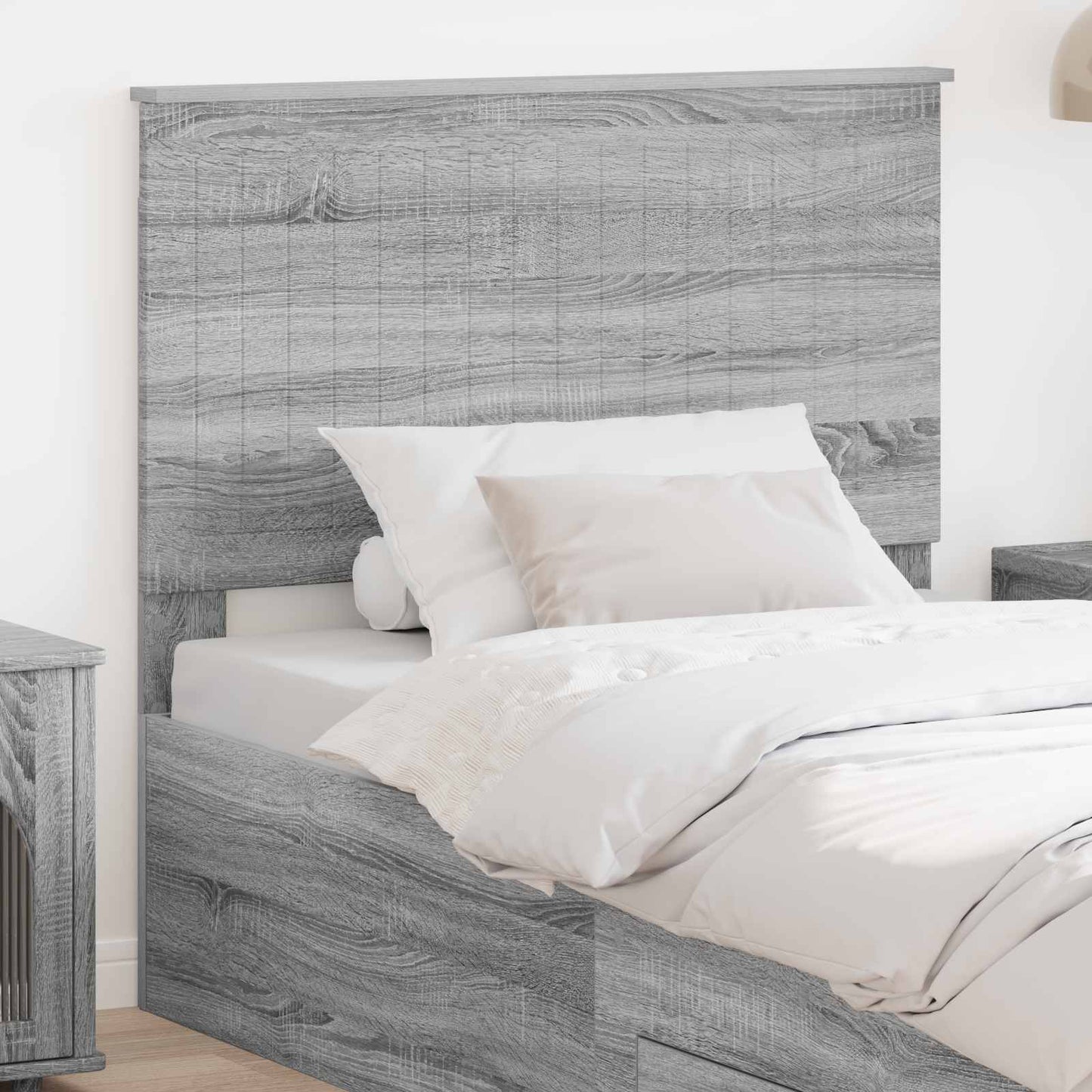 Testiera con testiera Grigio Sonoma 100 cm Legno multistrato | homemem39