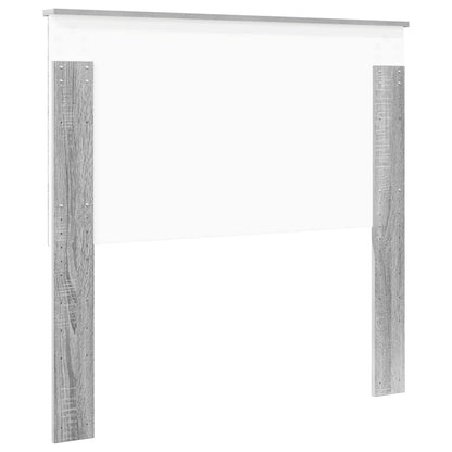 Testiera con testiera Grigio Sonoma 100 cm Legno multistrato