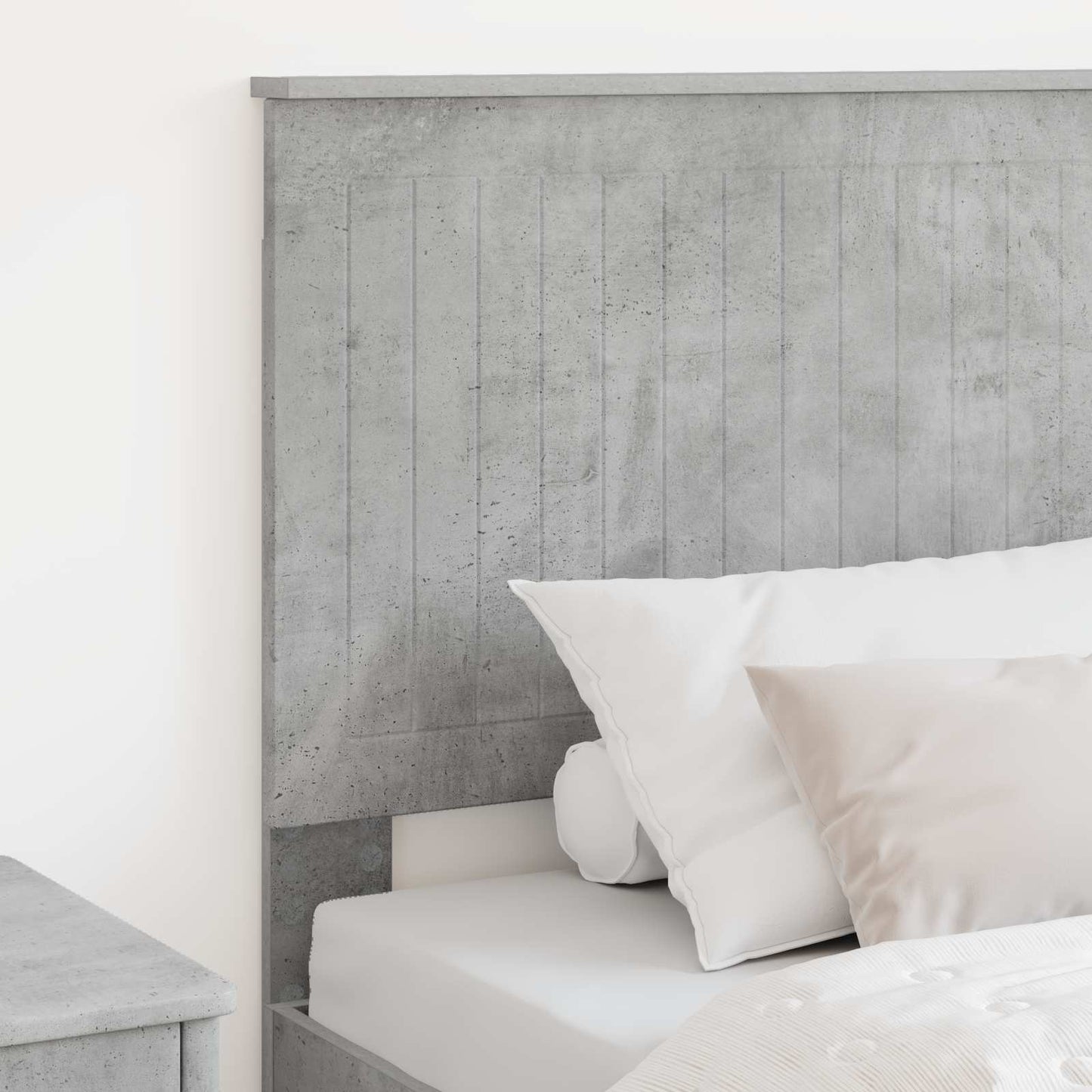 Testiera con testiera Grigio cemento 90 cm Legno multistrato