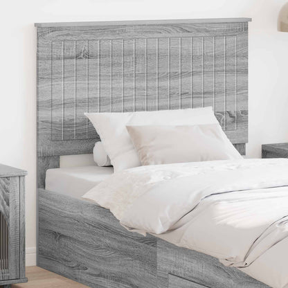 Testiera con testiera Grigio cemento 90 cm Legno multistrato