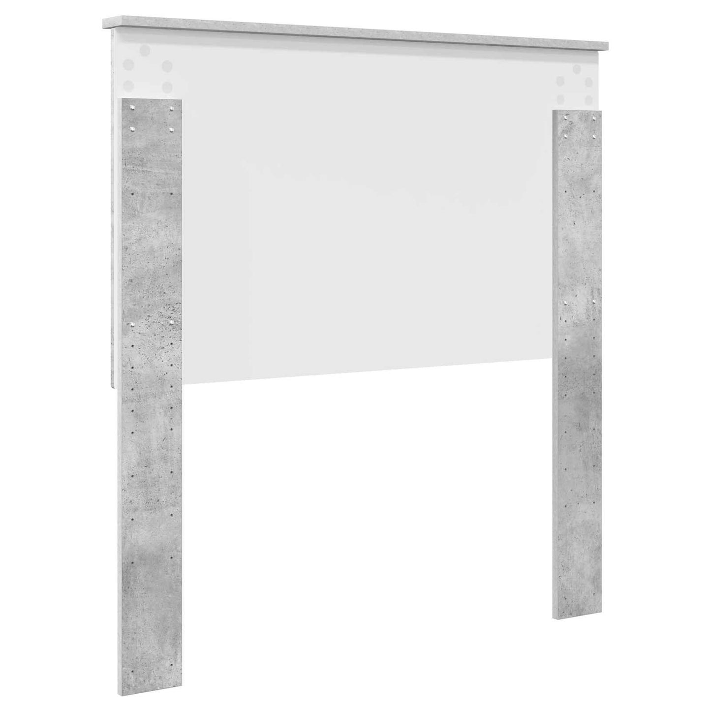 Testiera con testiera Grigio cemento 90 cm Legno multistrato | homemem39