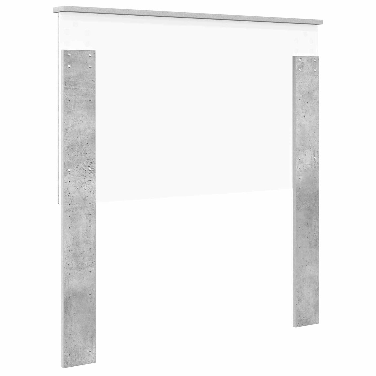Testiera con testiera Grigio cemento 90 cm Legno multistrato
