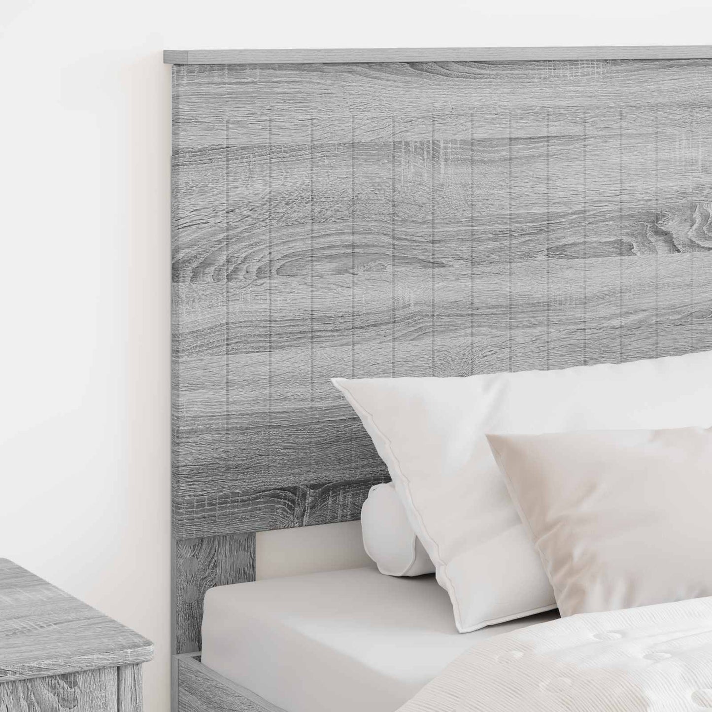 Testiera con testiera Grigio Sonoma 90 cm Legno multistrato