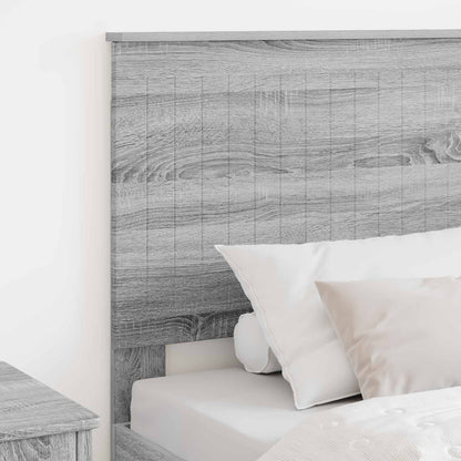 Testiera con testiera Grigio Sonoma 90 cm Legno multistrato