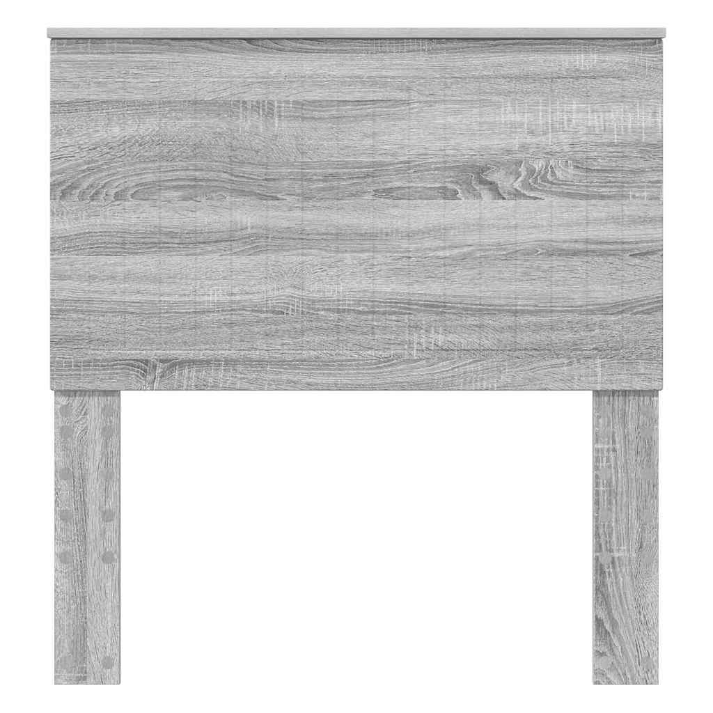 Testiera con testiera Grigio Sonoma 90 cm Legno multistrato