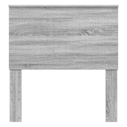 Testiera con testiera Grigio Sonoma 90 cm Legno multistrato