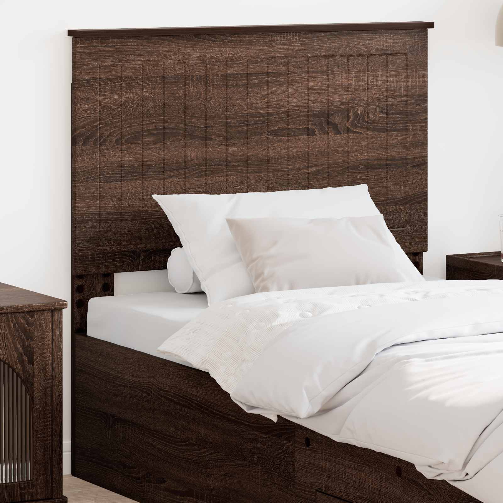 Testiera con testiera Rovere Marrone 90 cm Legno multistrato | homemem39