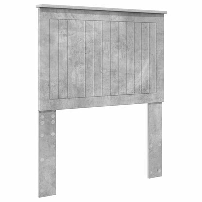Testiera con testiera Grigio cemento 80 cm Legno multistrato