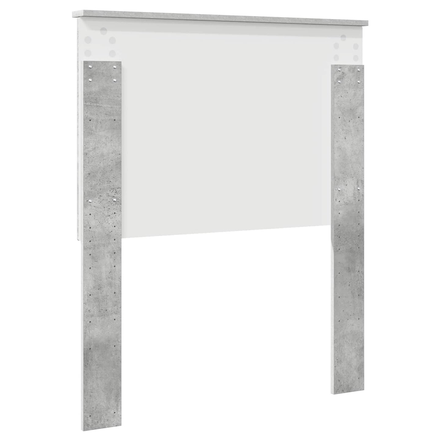 Testiera con testiera Grigio cemento 80 cm Legno multistrato | homemem39