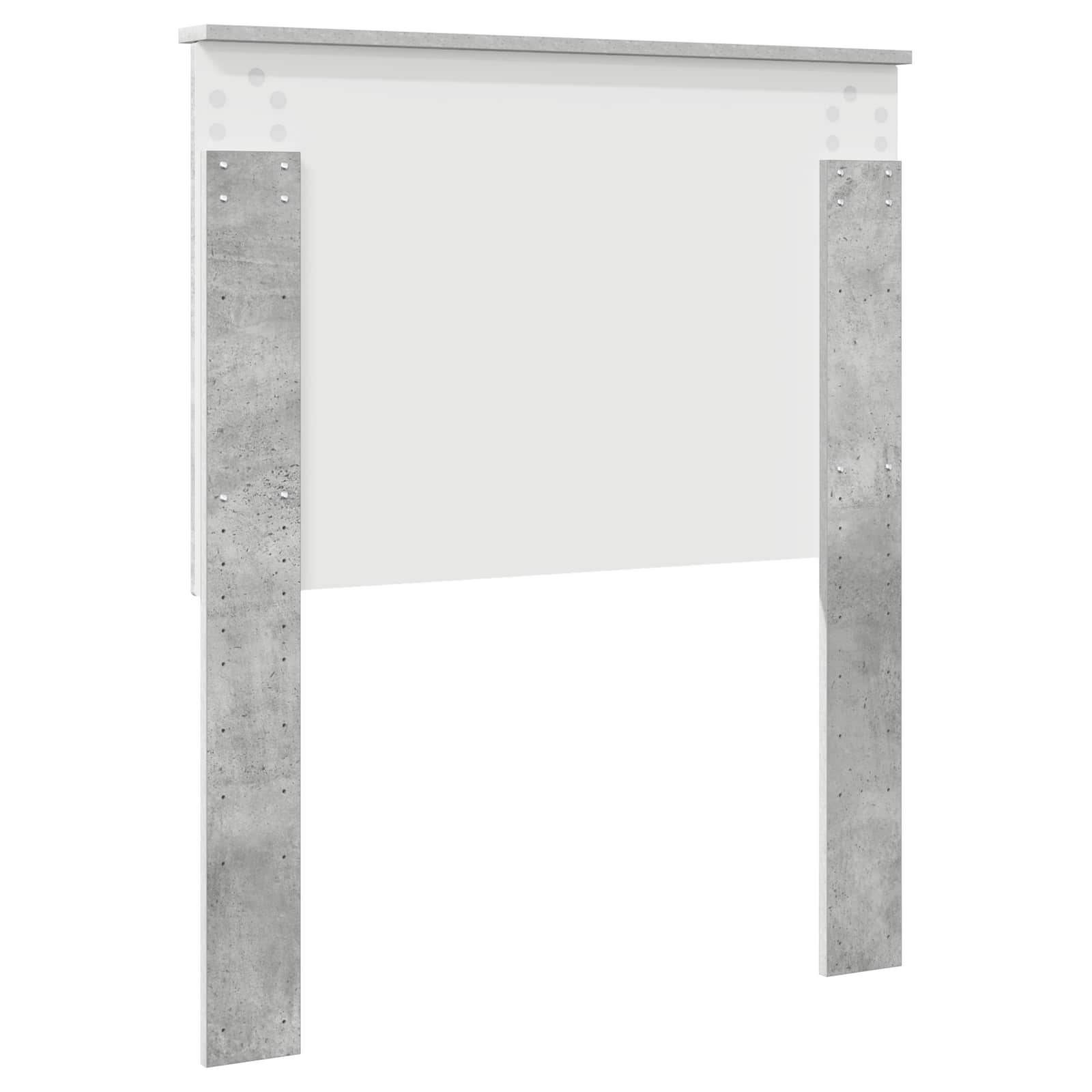 Testiera con testiera Grigio cemento 80 cm Legno multistrato | homemem39