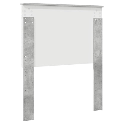 Testiera con testiera Grigio cemento 80 cm Legno multistrato | homemem39